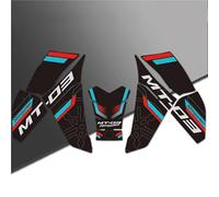 JAYWIS Adhesivo Lateral para Depósito De Combustible De Motocicleta para MT03, MT-03, MT 03, Protector De Rodillas, Alfombrilla De Tracción Pegatina Depósito(Color 1)