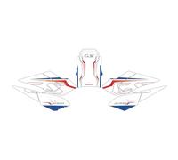 JAYWIS Adhesivo Lateral para Depósito De Combustible De Motocicleta para R 1300 GS R1300GS R 1300 GS 2024, Juego De Adhesivos Triples Negros. Pegatina Depósito(Color 5)