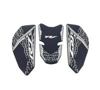 JAYWIS Adhesivo Lateral para Depósito De Combustible De Motocicleta para R7 YZF-R7 2021-2025, Protectores De Tanque, Almohadillas De Tracción Pegatina Depósito(Titanio)