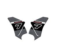 JAYWIS Adhesivo Lateral para Depósito De Combustible De Motocicleta para Tracer 7 2024 Kit De Calcomanías Protectoras De Resina Impermeables Pegatina Depósito(Rojo,X-2)