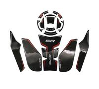 JAYWIS Adhesivo para Motocicleta, Almohadilla Lateral para Depósito De Combustible, Antideslizante, para CFMOTO 675sr, 675sr-r, SR 675, 675 SR R Pegatina Depósito(Rojo,X-1)