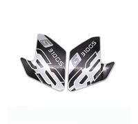 JAYWIS Adhesivo para Motocicleta, Almohadilla Lateral para Depósito De Combustible, Calcomanía Protectora para G310GS G 310GS G 310 GS Pegatina Depósito(Titanio,X-2)