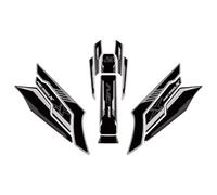 JAYWIS Adhesivo para Motocicleta, Protector De Tracción para Tanque De Combustible Lateral De para NC750X NC750X NC750X 2021-2024 Pegatina Depósito(Negro,X-3)