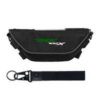 JAYWIS Bolsa para Manillar De Motocicleta para Benelli TRK702 TRK702X, Bolsa Impermeable para Guardar Herramientas De Reparación, Bolsa De Viaje.(Negro 3)
