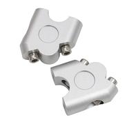 JAYWIS Elevador Manillar Elevadores De Manillar De Motocicleta para Suzuki V-Strom 250 VSTROM 650 Gladius SV650 Bandit DL650 DL1000 Abrazadera De Elevador De Manillar Abrazadera Manillar(Plata)