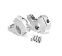 JAYWIS Elevadores Manillar Elevador De Manillar De Motocicleta para B&MW R 1300 GS R1300GS 2024- Soporte De Abrazadera De Elevación De Elevador De Manillar Manillar Elevación(Plata)