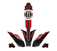 JAYWIS Kit De Pegatinas Protectoras De Resina para Tanque De Combustible De Motocicleta para Kawasaki para Z900 2023-2024. Pegatina Depósito(Rojo,X-1)