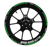 JAYWIS Moto Llantas Pegatinas Pegatinas para Llantas De Motocicleta De 17 Pulgadas para K&awasaki Z650 Z 650, Juego De Pegatinas para Llantas, Cinta De Rayas, Decoración Ruedas Calcomanías(Color 13)