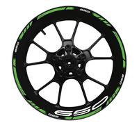 JAYWIS Moto Llantas Pegatinas Pegatinas para Llantas De Motocicleta De 17 Pulgadas para K&awasaki Z650 Z 650, Juego De Pegatinas para Llantas, Cinta De Rayas, Decoración Ruedas Calcomanías(Color 14)