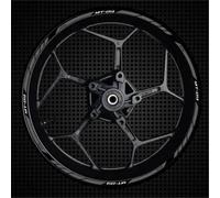 JAYWIS Moto Llantas Pegatinas Pegatinas para Rueda De Motocicleta para Y&amaha MT-09 MT09 MT 09, Cinta Reflectante De Rayas para Llanta De Carreras, Decoración Modificada Ruedas Calcomanías(Color 13)