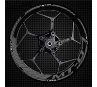 JAYWIS Moto Llantas Pegatinas Pegatinas Reflectantes para Ruedas De Motocicleta para Y&amaha MT07 MT-07, Cinta De Rayas para Llantas Interiores Y Exteriores, Pegatinas Ruedas Calcomanías(Color 7)