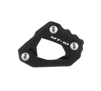 JAYWIS Placa De Soporte para Motocicleta, Soporte Lateral para Pie, Ampliación para Yamaha MT10 FZ10 2017-2022, Accesorios Extensores De Reacondicionamiento Placa de Soporte (Color : Negro, Tamaño :