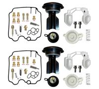 JAYWIS Reparación De Carburador De Motocicleta para Ducati Monster 600/750/900 Kit De Reparación De Carburador Piezas De Corte De Aire con Flotador Kit de reparación para carburador(Negro 1)