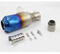 JAYWIS Tubo De Escape para Motocicleta para CRF 230 NC750X NC 750X NC750 X 51 Mm, Silenciador, Piezas del Tubo de Escape de Motocicleta(Azul,X-1)