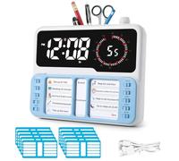 Jaywool Alarma digital, tablero de planificación de tareas, temporizador visual para niños, herramienta de gestión del tiempo para autismo y TDAH
