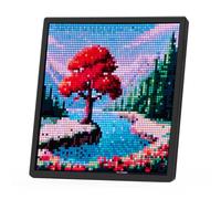 Jaywool Pantalla de píxeles LED, 64 x 64 RGB, panel de matriz LED RGB, pantalla de píxeles programable con control de aplicación Bluetooth, pantalla de píxeles