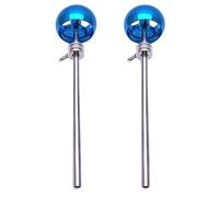 jayzee 2 Piezas Batidor De Pedal De AleacióN De Aluminio Cabeza De Martillo Partes De Accesorios De Instrumentos De PercusióN, Azul