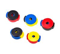 jayzee Tambor de 5 Uds., Platillo de Ajuste RáPido, Accesorios de Tambor de LiberacióN RáPida, DiseñO de PresióN de Colores Mezclados, CóModo de Usar