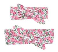 JazSwirl Diademas de mamá y me, diademas a juego para mujeres y bebés, diadema de spa Mommy and Me para el día de San Valentín, diadema orgánica para mamá y yo (rosa, 1)