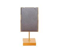 Jazuaiao Modernos organizadores cuadrados de metal para joyas, práctico soporte de metal con revestimiento fácil de usar para vestidor, exhibición resistente