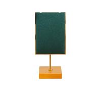 Jazuaiao Modernos organizadores cuadrados de metal para joyas, práctico soporte de metal con revestimiento fácil de usar para vestidor, exhibición resistente