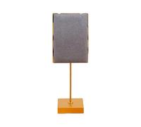 Jazuaiao Modernos organizadores cuadrados de metal para joyas, práctico soporte de metal con revestimiento fácil de usar para vestidor, exhibición resistente