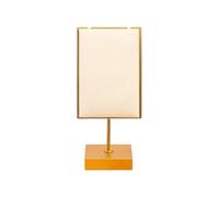 Jazuaiao Modernos organizadores cuadrados de metal para joyas, práctico soporte de metal con revestimiento fácil de usar para vestidor, exhibición resistente
