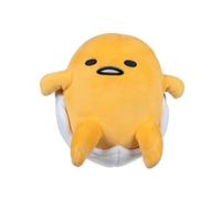 Jazwares Hello Kitty and Friends - Peluche esponjoso de Gudetama de 8 pulgadas relajante en una cáscara de huevo - Producto oficial de Sanrio a partir de 6 años