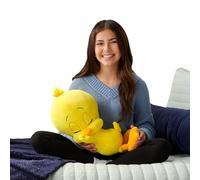 Jazwares Looney Tunes Tweety Bird - Peluche para dormir de 18 pulgadas, ultrasuave, con licencia oficial de Warner Brothers a partir de 2 años