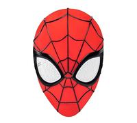 Jazwares Marvel Youth Spider-Man - Máscara de plástico 3D con correa elástica, color rojo estándar