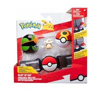 JAZWARES Pokémon Clip N Go Figura con Ball y Cinturón