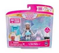 Jazwares Royale High - Muñeca de Moda Ice Fairy de 3 Pulgadas, 1 Figura con 9 Accesorios de Moda, código de artículo Virtual Incluido, Serie 1, a Partir de 5 años
