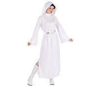 Jazwares STAR WARS Adult Princess Leia Hooded Extra Small, White (JAZ 1020-XS)