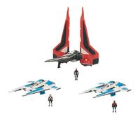 Jazwares Star Wars™ Micro Galaxy Squadron Maul Shadow Collective Set | Deluxe Battle Pack with Three Vehicles and Three 2,5 cm Micro Figure Accessories