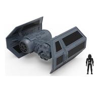 Jazwares Star Wars Micro Galaxy Squadron Tie Bomber (Edición Armada) - Vehículo de 5 Pulgadas con cabinas Dobles, Bahía de Bombas y Accesorio de microfigura de 1 Pulgada