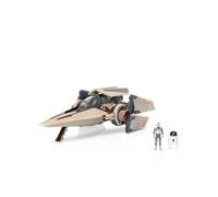Jazwares Star Wars Micro Galaxy Squadron V-Wing Starfighter (edición Armada) - Vehículo de 3 Pulgadas con alas de radiador más Dos Accesorios de microfiguras de 1 Pulgada