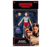Jazwares Stranger Things Figura Coleccionable de Eleven Upside Down: Figura de 15 cm Muy Detallada con Ropa Suave y Accesorios únicos.
