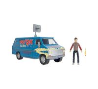 Jazwares Stranger Things Playset de la Furgoneta WSQK de Stranger Things - Vehículo de 20 cm con Luces y Sonidos más Figura de 10 cm con Accesorios