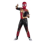 Jazwares Traje integrado de Spider-Man No Way Home, disfraz de Marvel para niños y jóvenes, disfraz de cosplay de Halloween (pecho ligero, mediano)