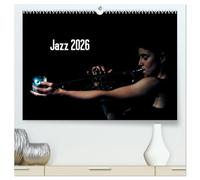 Jazz 2026 (hochwertiger Premium Wandkalender 2026 DIN A2 quer), Kunstdruck in Hochglanz: Portraits von Jazzmusikern - fotografiert von Gerhard Klein