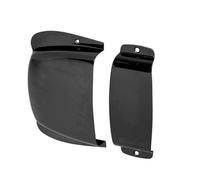 Jazz Bass Pickup and Bridge Cover, Chrome Iron Protective Ashtray Style Guard para guitarras de precisión y jazz: incluye tornillos de montaje accesorio (A)