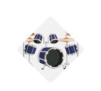 Jazz Drum Printing - Ambientadores para coche, 10 unidades, para hojas colgantes perfumadas para baño, con cuerda