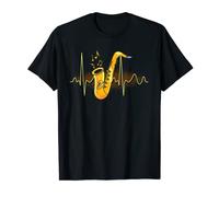 Jazz - Figura de música de corazón, diseño retro Camiseta