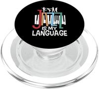 Jazz Is My Language Jazz Hombres Mujeres PopSockets PopGrip para MagSafe
