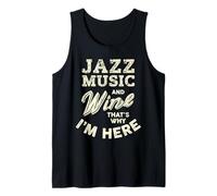 Jazz Music and Wine Lover I Love Jazz Fest Festival de Jazz Camiseta sin Mangas