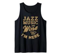 Jazz Music and Wine Lover I Love Jazz Fest Festival de Jazz Camiseta sin Mangas