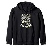 Jazz Music and Wine Lover I Love Jazz Fest Festival de Jazz Sudadera con Capucha