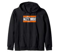 Jazz Música Saxofón Gráfico Minimalista Retro Sudadera con Capucha