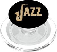 Jazz Saxofón Carta Jazz Músicos Amantes de la música Saxofón PopSockets PopGrip para MagSafe