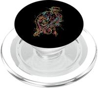 Jazz Saxophone Player Colorful Abstract Art Sax Musician Fan PopSockets PopGrip para MagSafe